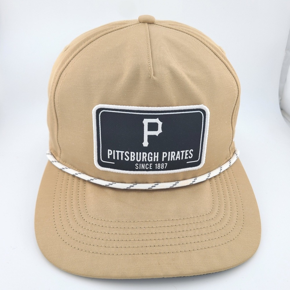47' Pittsburgh Pirates MLB Rope Baseball Cap Mens One Size Tan Snapback Hat